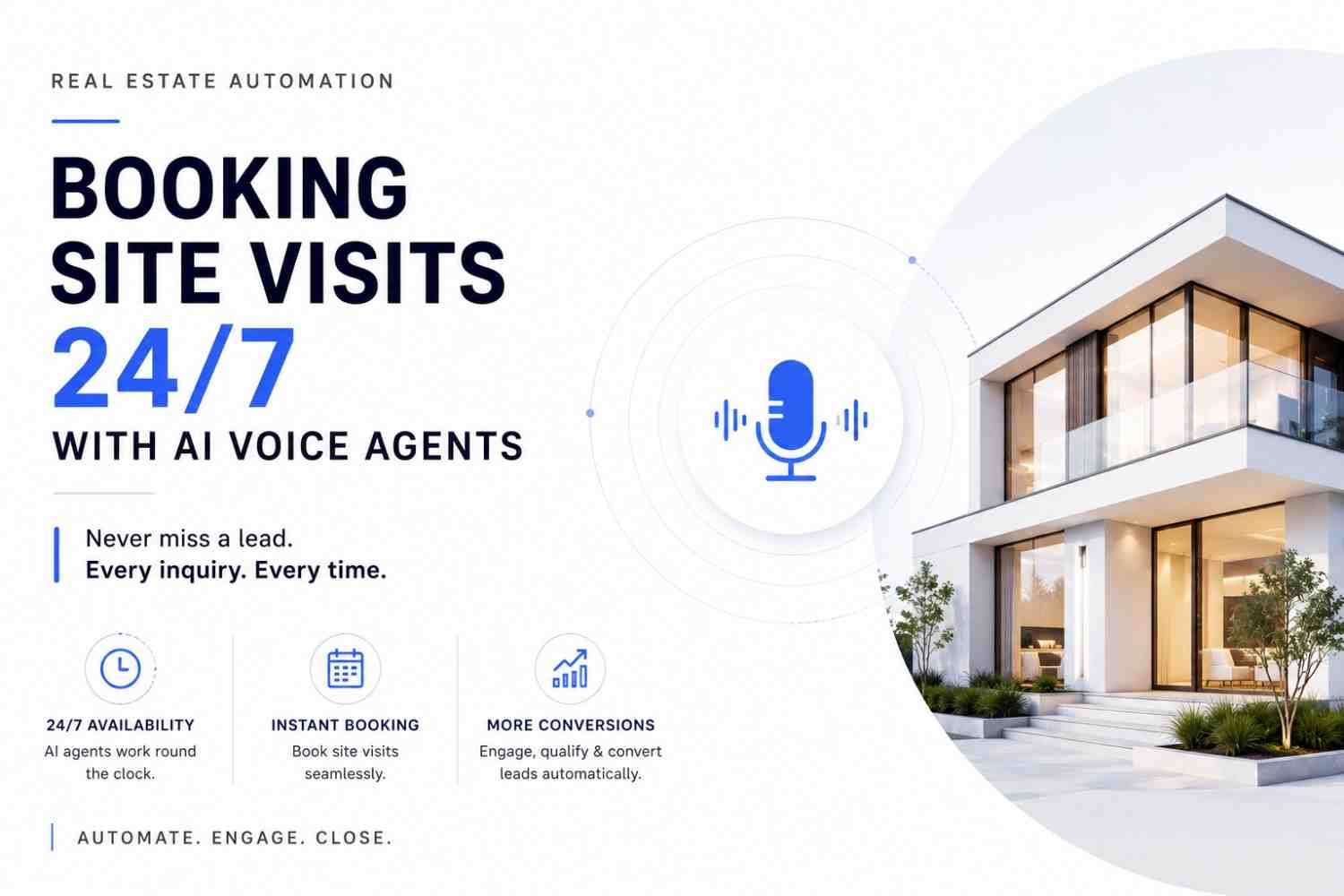 Real Estate Automation: Booking Site Visits 24/7 with AI Voice Agents