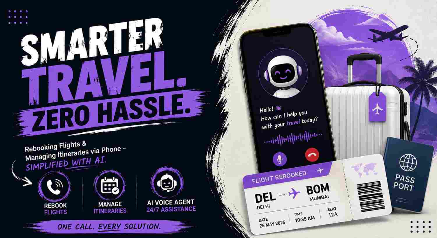 Travel and Hospitality: Rebooking Flights and Managing Itineraries via Phone