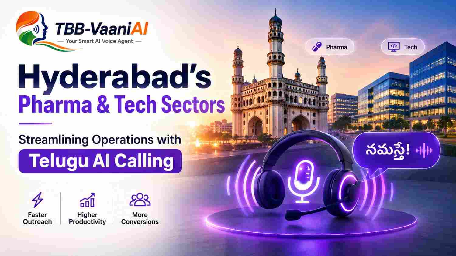 Hyderabad’s Pharma & Tech Sectors: Streamlining Operations with Telugu AI Calling