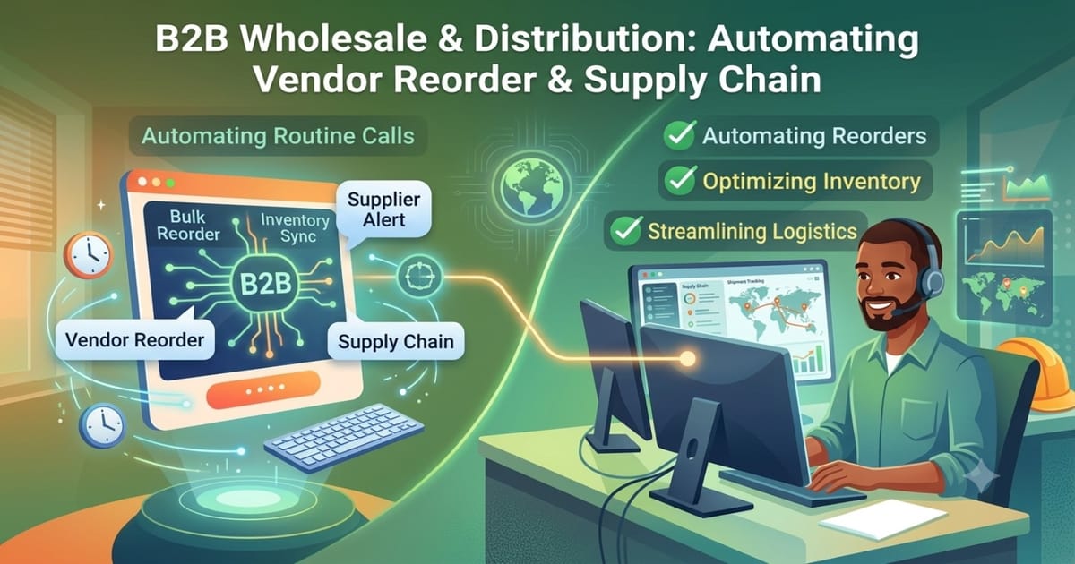B2B Wholesale & Distribution: Automating Vendor Reorder & Supply Chain
