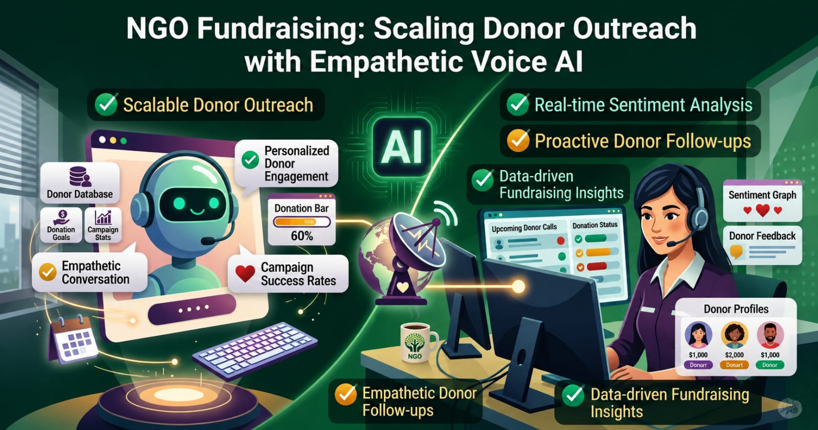 NGO Fundraising: Scaling Donor Outreach with Empathetic Voice AI 