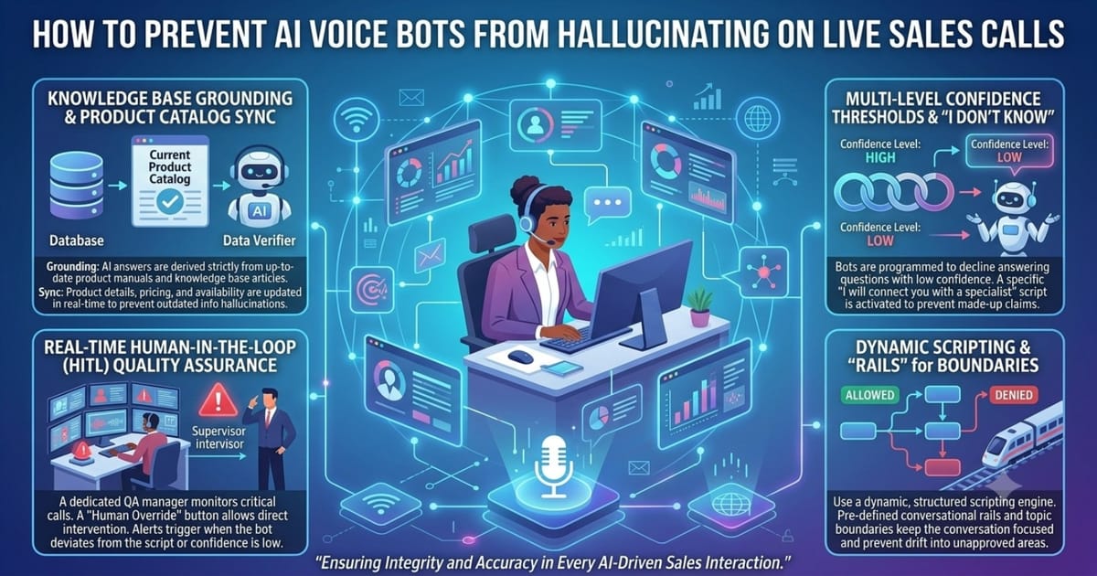 How to Prevent AI Voice Bots from Hallucinating on Live Sales Calls