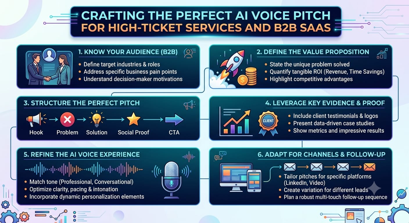 Crafting the Perfect AI Voice Pitch for High-Ticket Services and B2B SaaS