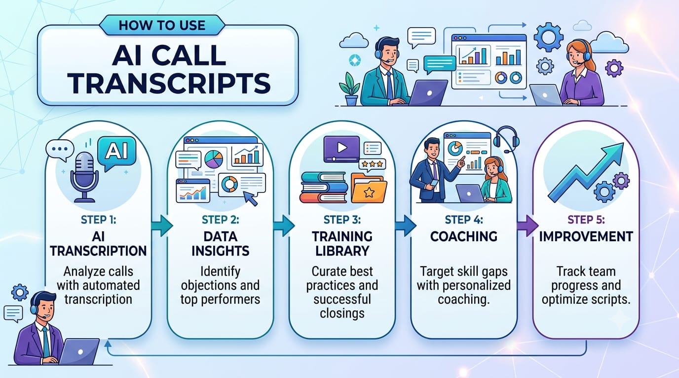 How to Use AI Call Transcripts to Train and Improve Your Human Sales Team 