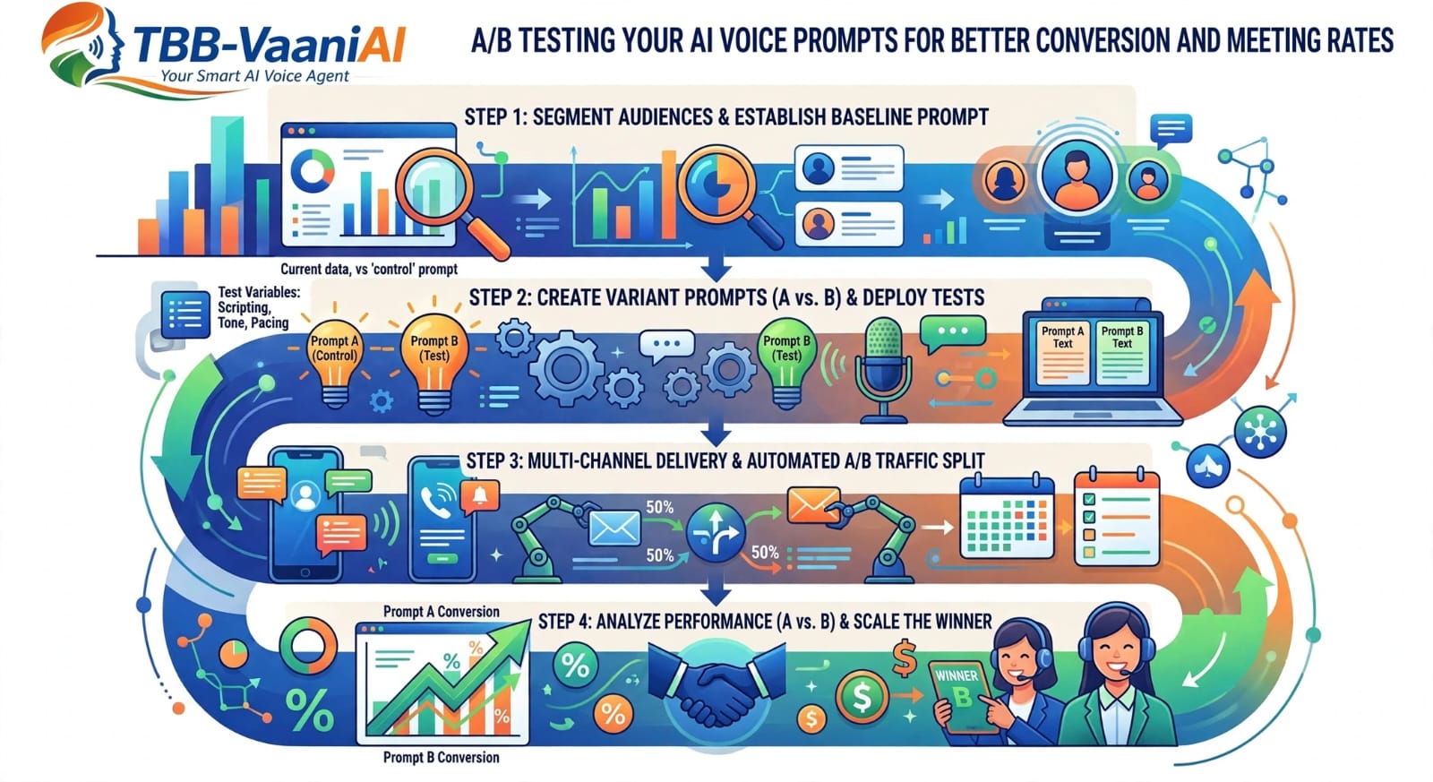 A/B Testing Your AI Voice Prompts for Better Conversion and Meeting Rates