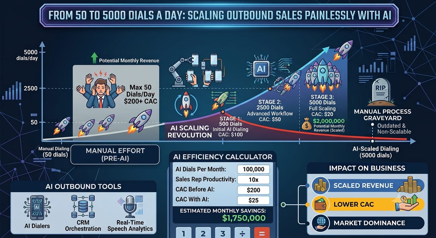 From 50 to 5000 Dials a Day: Scaling Outbound Sales Painlessly with AI
